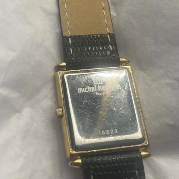 Ladies Michel Herbelin Wristwatch Lizard Grain Strap France